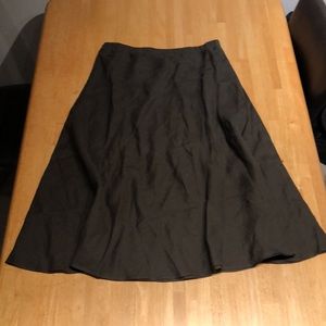 *SOLD elsewhere* - NWT Vivid A-Line Linen Skirt, Dark Green, Large